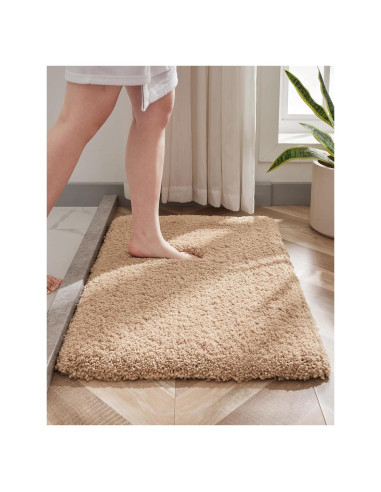 Alfombra de Baño Antideslizante Disolla 43x61 cm Beige Suave