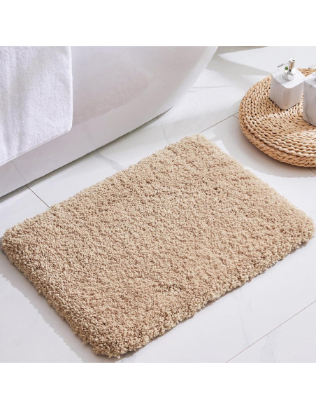 Alfombra de Baño Antideslizante Disolla 43x61 cm Beige Suave Alfombra de Baño Antideslizante Disolla 43x61 cm Beige Suave