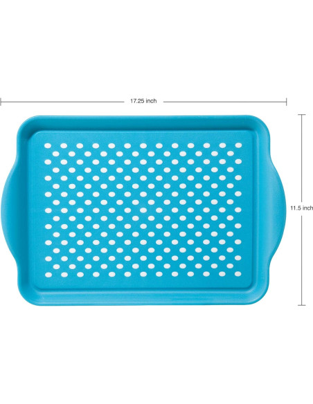 Bandeja de Servicio Antideslizante OGGI Aqua 44x29 cm Bandeja de Servicio Antideslizante OGGI Aqua 44x29 cm