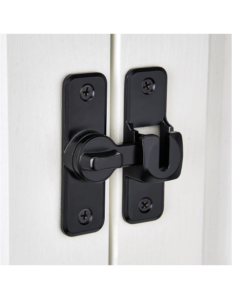 Cerradura de Pestillo de Seguridad INIRET Negra 2.54cm Cerradura de Pestillo de Seguridad INIRET Negra 2.54cm