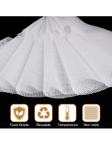 Paquete de 8 Hojas de Silicona DOSTK 33 cm Antiadherentes