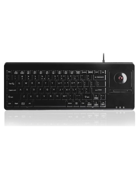 Teclado con Cable Perixx PERIBOARD-514H Plus USB Negro
