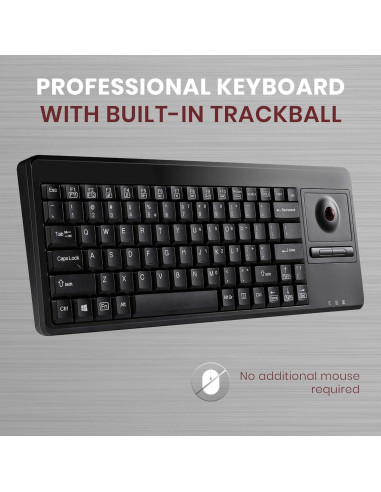 Teclado con Cable Perixx PERIBOARD-514H Plus USB Negro