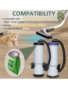 16 Bolsas de Vacío Isinlive 100331 para Aspiradora ProTeam 2