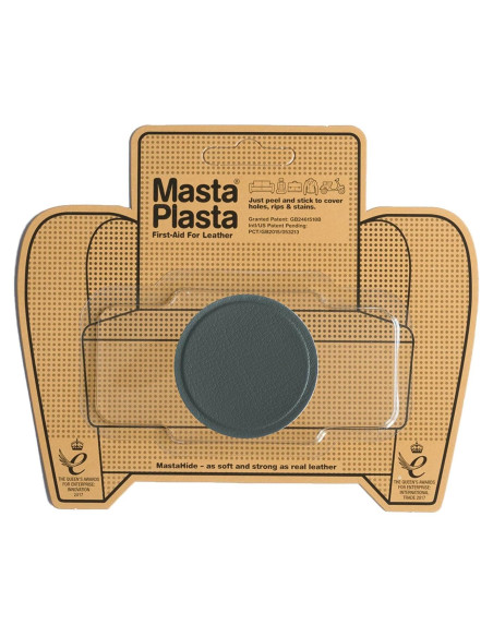 Parche de Reparación de Cuero MastaPlasta 5cm Gris Autoadhesivo Parche de Reparación de Cuero MastaPlasta 5cm Gris Autoadhesivo