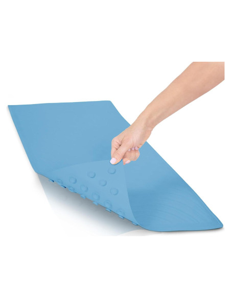 Alfombrilla de Baño Antideslizante Vive XL 71x40 cm Azul Alfombrilla de Baño Antideslizante Vive XL 71x40 cm Azul