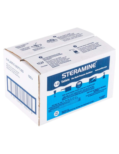 Tabletas Desinfectantes Steramine 150 x 6 Botellas - Multiusos Tabletas Desinfectantes Steramine 150 x 6 Botellas - Multiusos