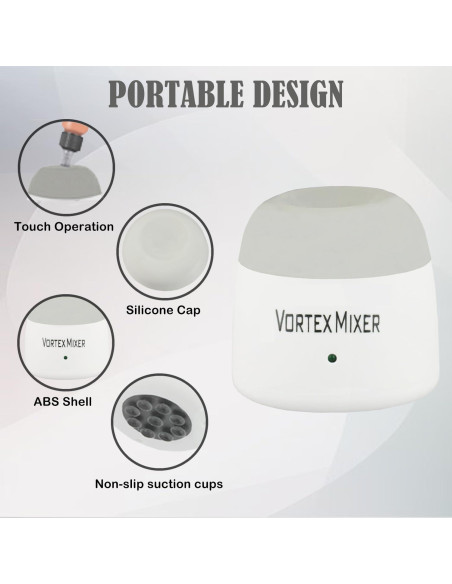 Mezclador Vortex Mini HUBEST 5200RPM para Laboratorio y Pintura Mezclador Vortex Mini HUBEST 5200RPM para Laboratorio y Pintura