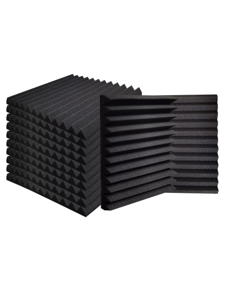 Paneles Acústicos de Espuma Ikaufen 48 Piezas 30x30cm Paneles Acústicos de Espuma Ikaufen 48 Piezas 30x30cm