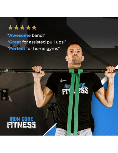 Bandas de Resistencia Iron Core Fitness - 5 Unidades para Dominadas