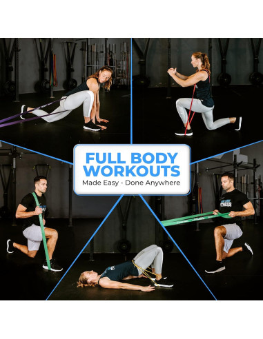 Bandas de Resistencia Iron Core Fitness - 5 Unidades para Dominadas