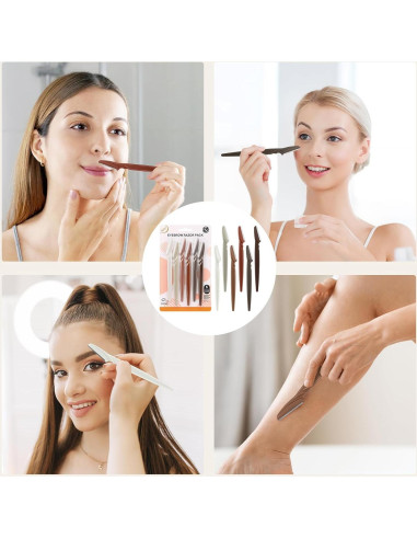 Cuchillas Dermaplane D para Mujeres - 6 Piezas - Afeitadora Facial