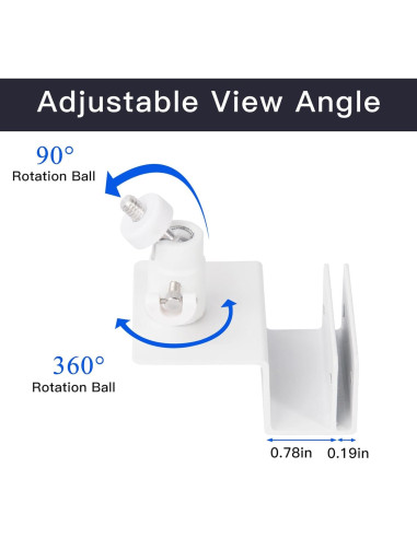 Soporte de canalón Wochel para cámaras Eufy - 2 unidades