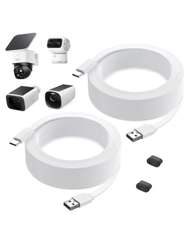 Cable de Alimentación 7.62m Goldtime para eufy SoloCam y eufyCam