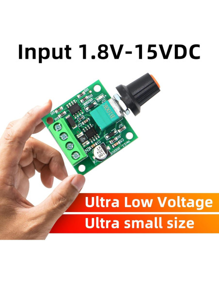 Controlador de Velocidad Motor DC 2A PWM RioRand 1.8-15V Controlador de Velocidad Motor DC 2A PWM RioRand 1.8-15V