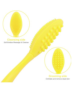 Cepillo Exfoliante para Labios YOUKOOL Doble Cara Amarillo 2pcs 2