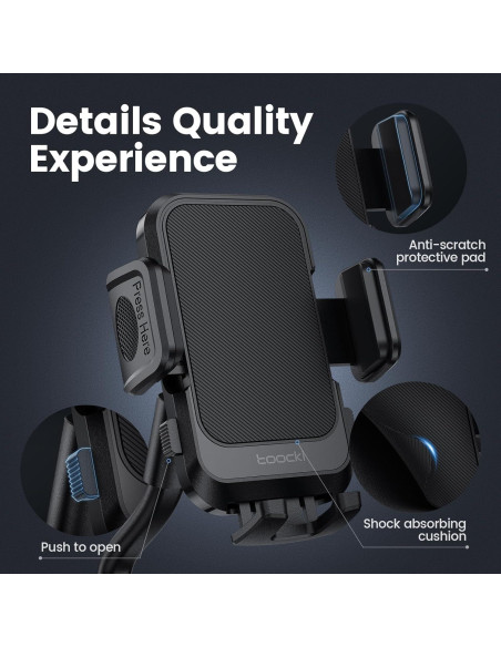 Soporte para Teléfono en Portavasos Toocki TQ-ZJ10 Ajustable 360 Soporte para Teléfono en Portavasos Toocki TQ-ZJ10 Ajustable 360