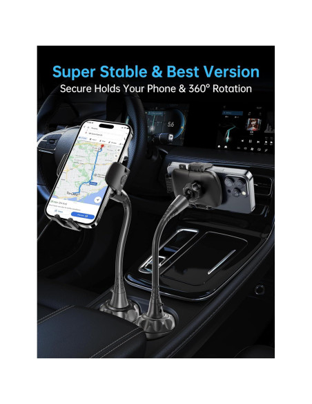 Soporte para teléfono TOPGO para coche ajustable 10.16 cm Soporte para teléfono TOPGO para coche ajustable 10.16 cm