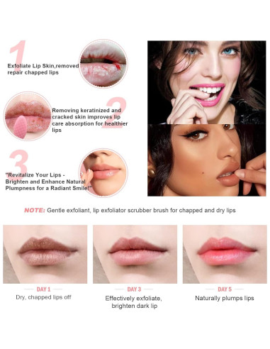 Cepillo Exfoliante para Labios YOUKOOL Doble Cara Amarillo 2pcs