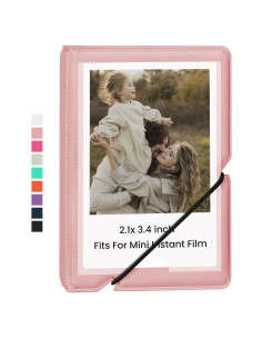 Álbum de Fotos Mini LIFTING Rosa 28 Bolsillos 5x8.6 cm