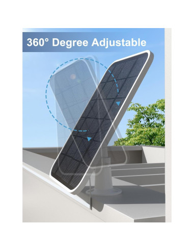 Cargador Solar Newding para Cámaras Arlo Pro 5S 2K, Pro 4, Pro 3, Ultra 2, IP65, 4.5W, 3.96m