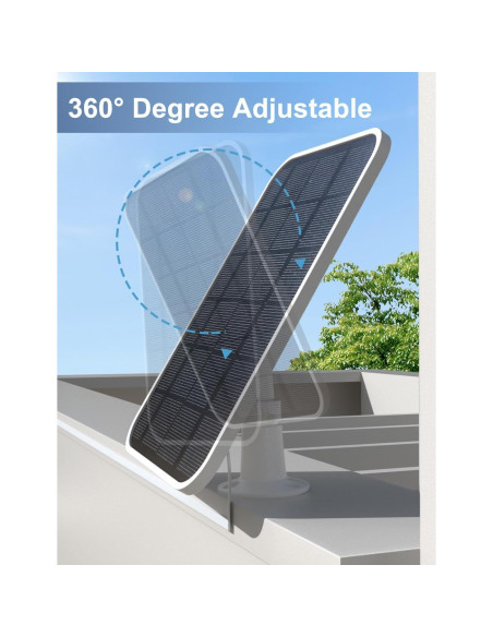 Cargador Solar Newding para Cámaras Arlo Pro 5S 2K, Pro 4, Pro 3, Ultra 2, IP65, 4.5W, 3.96m Cargador Solar Newding para Cámaras Arlo Pro 5S 2K, Pro 4, Pro 3, Ultra 2, IP65, 4.5W, 3.96m