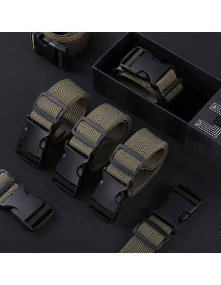 Cinturón Táctico Hicarer 20 Piezas Nylon Camuflaje Ajustable Cinturón Táctico Hicarer 20 Piezas Nylon Camuflaje Ajustable