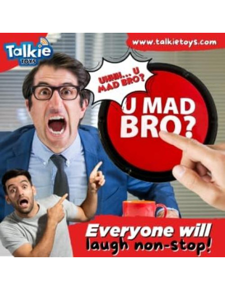 Botón Parlante U Mad Bro Talkie Toys - Diversión y Risas Botón Parlante U Mad Bro Talkie Toys - Diversión y Risas