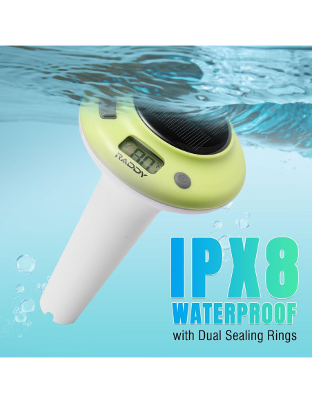 Termómetro de piscina digital Raddy PT-5 TN impermeable Termómetro de piscina digital Raddy PT-5 TN impermeable