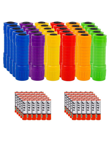 Paquete de 30 Linternas Mini Whaply LED COB Colores Variados