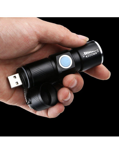 Linterna LED Recargable WREOW 500 Lúmenes IP65 2 Paquete