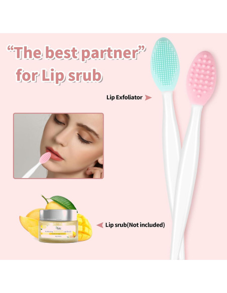 Cepillo Exfoliante de Labios de Silicona Yoizyfree 2 en 1 Cepillo Exfoliante de Labios de Silicona Yoizyfree 2 en 1