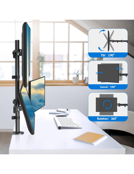 Soporte Cuádruple para Monitores MOUNTUP MU3007 Ajustable 13-32" Soporte Cuádruple para Monitores MOUNTUP MU3007 Ajustable 13-32"