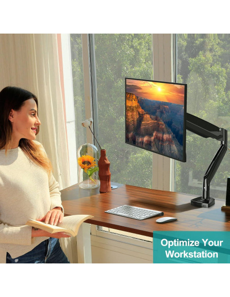 Soporte de Monitor MOUNT PRO 35" Ajustable VESA Negro Soporte de Monitor MOUNT PRO 35" Ajustable VESA Negro