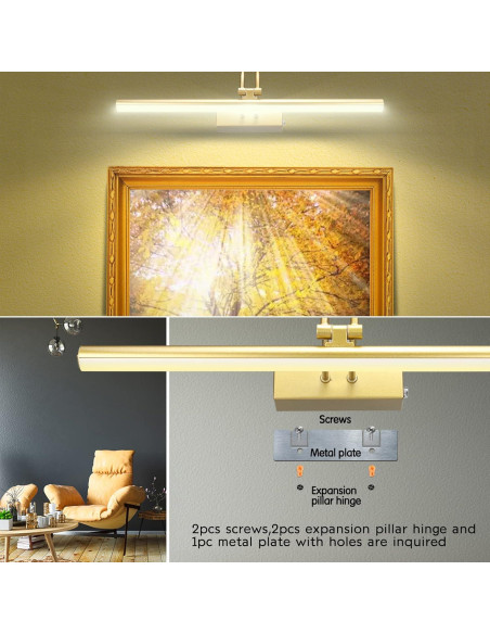 Luz de Imagen Inalámbrica RAIFOOLLY 16" Dorada Regulable Luz de Imagen Inalámbrica RAIFOOLLY 16" Dorada Regulable