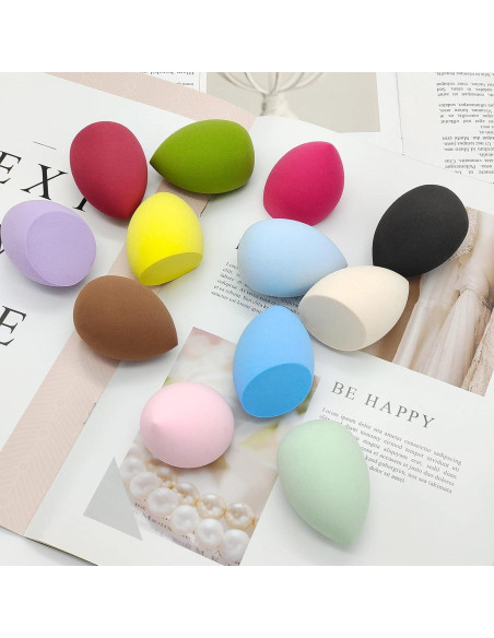 Juego de 12 Esponjas de Maquillaje Scartink Multicolor Juego de 12 Esponjas de Maquillaje Scartink Multicolor