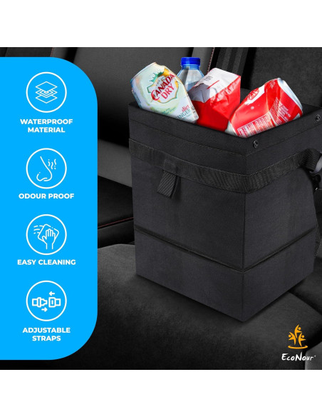 Bolsa de Basura para Auto EcoNour 21.8x23.5cm Impermeable Bolsa de Basura para Auto EcoNour 21.8x23.5cm Impermeable