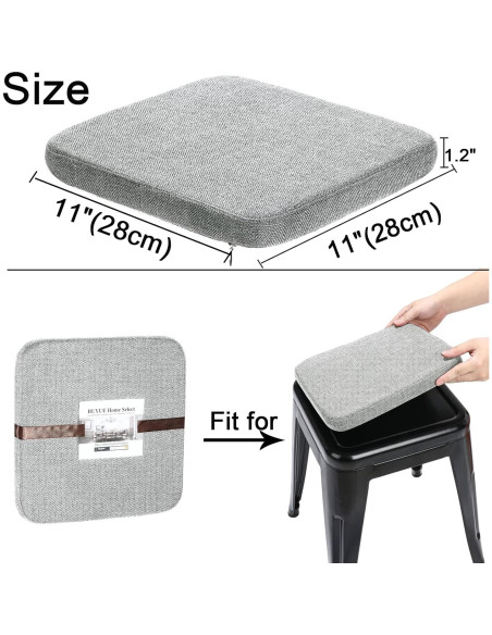 Cojines de Barra de Taburete BUYUE 4 Pcs Antideslizantes 27.94 cm Cojines de Barra de Taburete BUYUE 4 Pcs Antideslizantes 27.94 cm