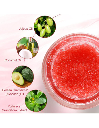 Exfoliante Labial de Fresa FCZJYUS - Hidratante y Reparador