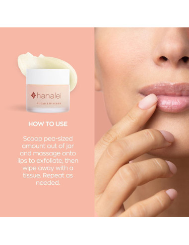Exfoliante de Labios Vegano Hanalei - Azúcar de Caña Hawaiano 22g
