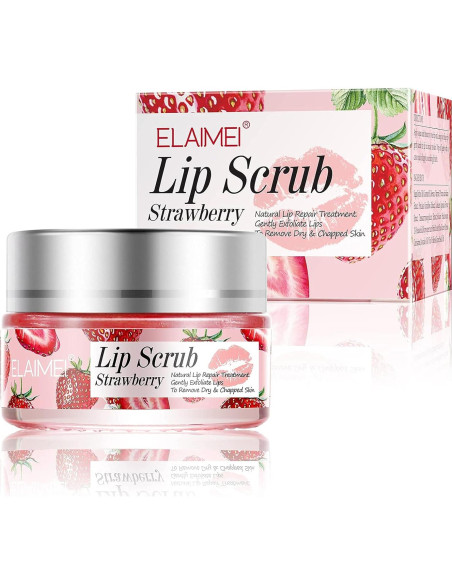 Exfoliante Labial de Fresa FCZJYUS - Hidratante y Reparador Exfoliante Labial de Fresa FCZJYUS - Hidratante y Reparador