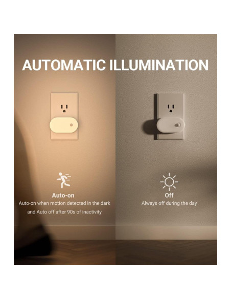 Luz Nocturna LED Lyridz con Sensor de Movimiento 1-120LM Luz Nocturna LED Lyridz con Sensor de Movimiento 1-120LM