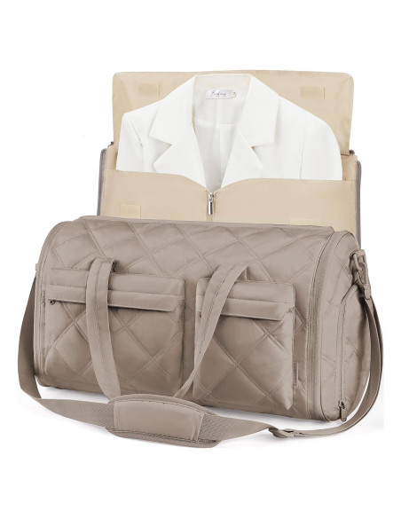 Bolsa de Ropa de Viaje BAGSMART 2 en 1 Caqui 42L Bolsa de Ropa de Viaje BAGSMART 2 en 1 Caqui 42L