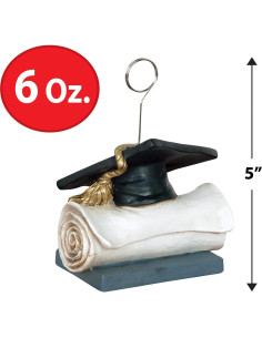 Soporte de Foto y Globo de Graduación Beistle - 2 Piezas 2