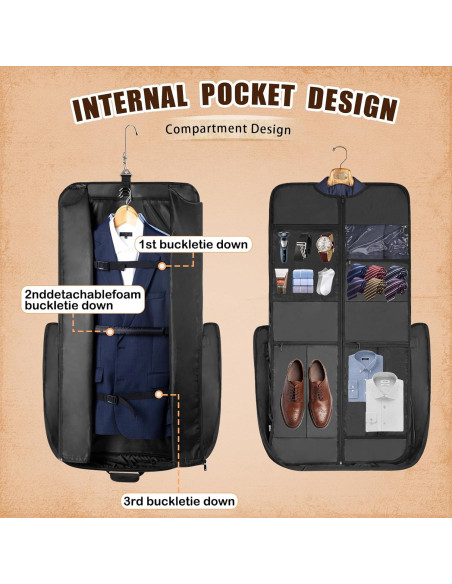 Bolsa de viaje para prendas Noozion gris 119.4x61 cm Bolsa de viaje para prendas Noozion gris 119.4x61 cm