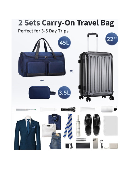 Bolsa de Ropa y Equipaje ECOHUB 2-en-1 Resistente al Agua Bolsa de Ropa y Equipaje ECOHUB 2-en-1 Resistente al Agua