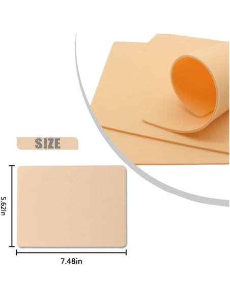 Piel de Práctica de Tatuaje Yuelong 10 Pcs 1.3mm Doble Cara Piel de Práctica de Tatuaje Yuelong 10 Pcs 1.3mm Doble Cara