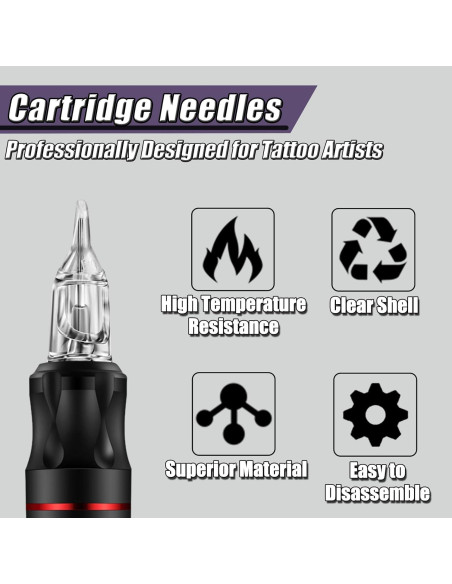 Cartuchos de Agujas de Tatuaje YONGDA 1205RS 20pcs Desechables Cartuchos de Agujas de Tatuaje YONGDA 1205RS 20pcs Desechables