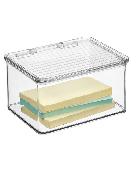 Contenedor de Almacenamiento iDesign 14.6x17.1 cm con Tapa BPA Contenedor de Almacenamiento iDesign 14.6x17.1 cm con Tapa BPA