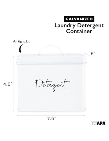 Contenedor de Cápsulas de Lavandería Ilyapa - Organizador Galvanizado